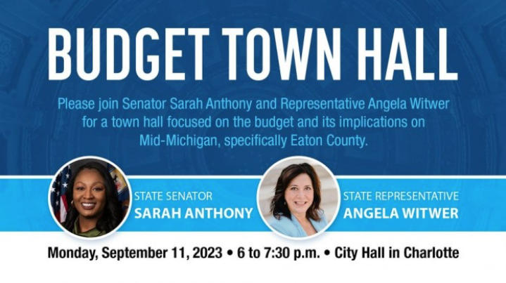 Join Sen. Sarah Anthony and Rep. Witwer at a Budget Town Hall