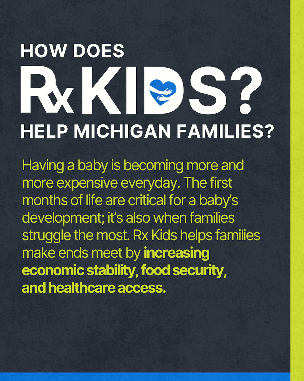 How does RX Kids help Michigan Families? Senator Anthony