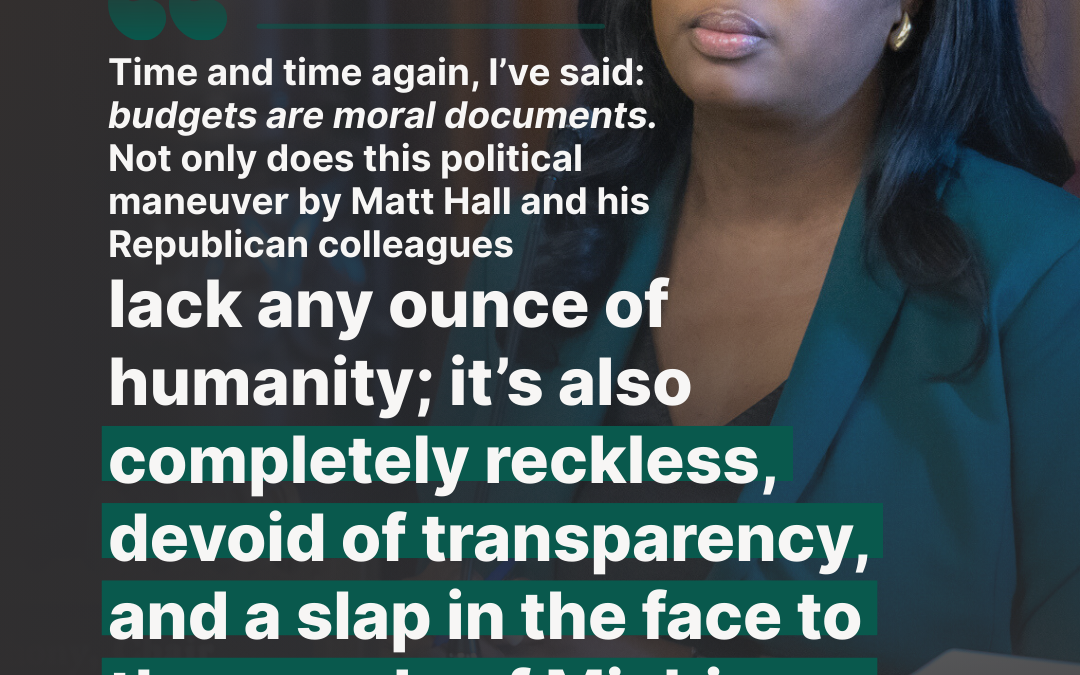 House Republicans Slash Critical Funds for Michigan Kids & Communities