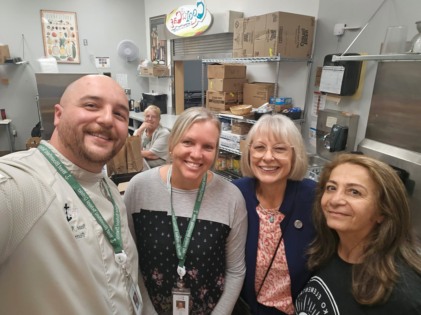 Connecting with Students & Staff Over Breakfast in West Bloomfield Twp. 