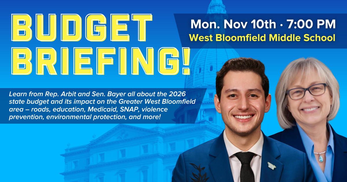 Budget Briefing in West Bloomfield 