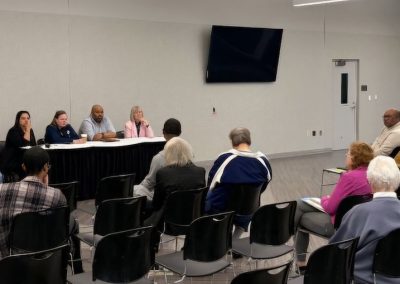 Senators Bayer and Cavanagh and Representatives Breen and Hoskins at their Town Hall at the Hawk Community Center in Farmington Hills.