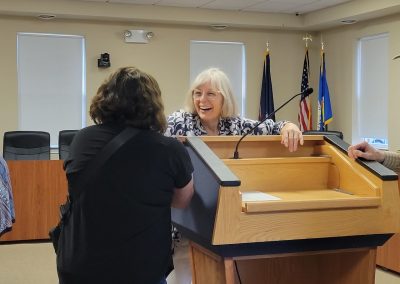 Senator Bayer at her Coffee Hour in Walled Lake.