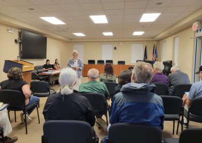 Senator Bayer at her Coffee Hour in Walled Lake.