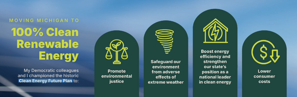 Moving Michigan to 100% Clean Renewable Energy