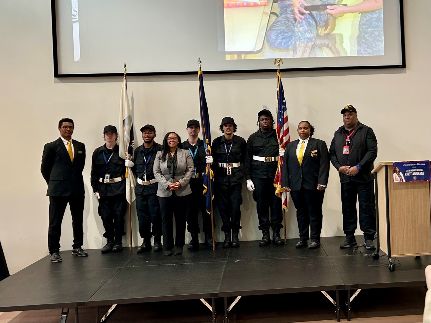 State Representative Kristian Grant hosted a brunch on Veterans Day on Grand Rapids’ southeast side, recognizing many local veterans 