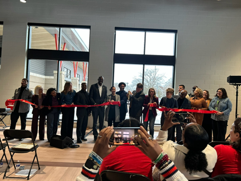 neighbors and leaders gathered at MLK Park in Grand Rapids to celebrate the grand opening of the new MLK Community Center