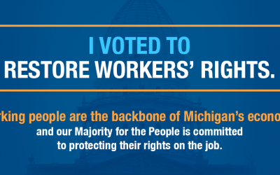 Michigan Legislature Finalizes Repeal of Worker Suppression Law, Pro-Worker Legislation Heads to Gov. Whitmer’s Desk