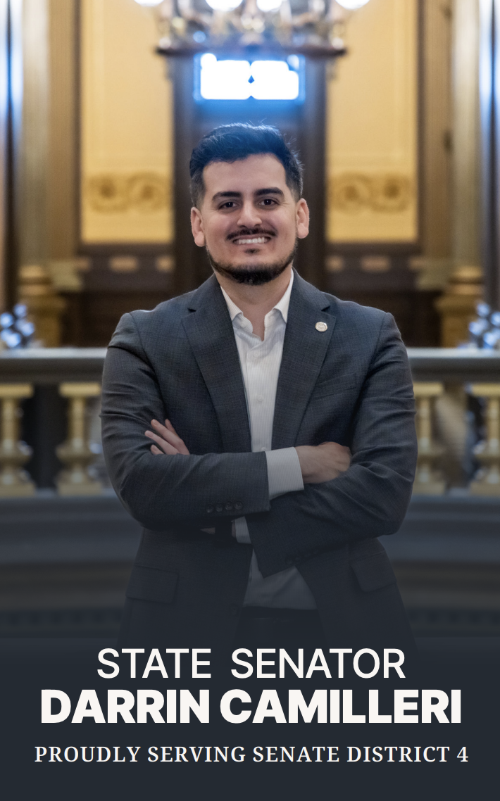 State Senator Darrin Camiller, Proudly Serving Senate District 4