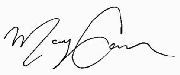 Mary Cavanagh signature