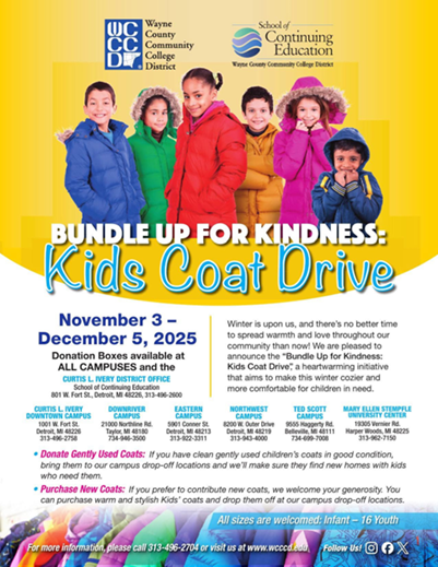 Wayne County Community College Coat Drive 