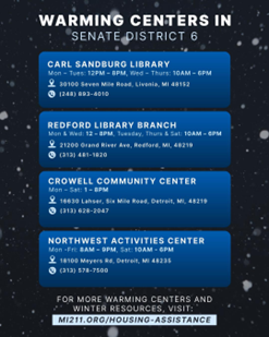 Warming Centers and Housing Assistance 
