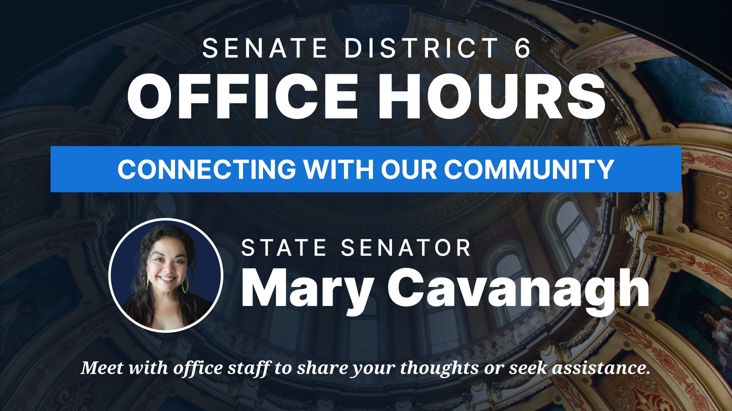 Senator Mary Cavanagh office hours