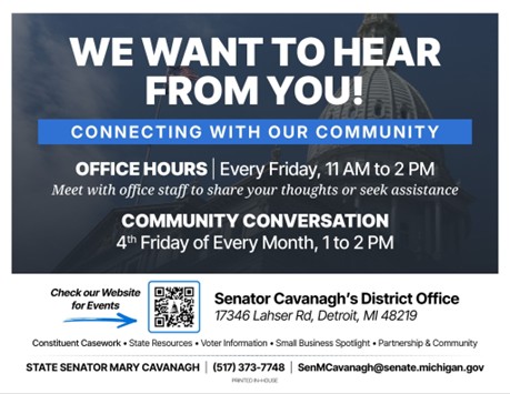 We Want to Hear from You! Office Hours every Friday, Community Conversation every 4th Friday