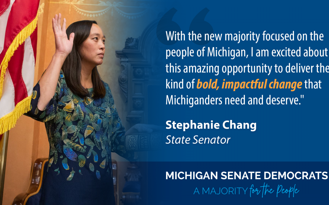 Sen. Chang Statement on Being Sworn Into 102nd Michigan Legislature
