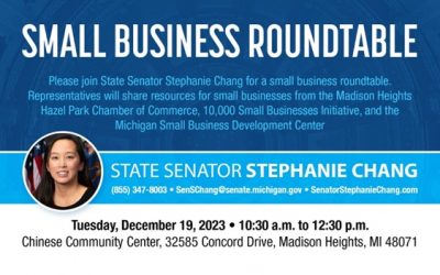 Join Sen. Chang at Upcoming Roundtable Events!