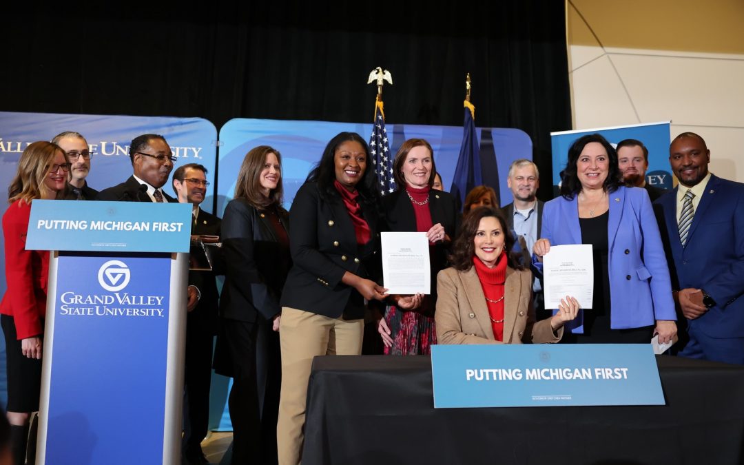 Gov. Whitmer Signs Supplemental Bills Lowering Costs with Investments in Schools, Colleges, and Infrastructure 