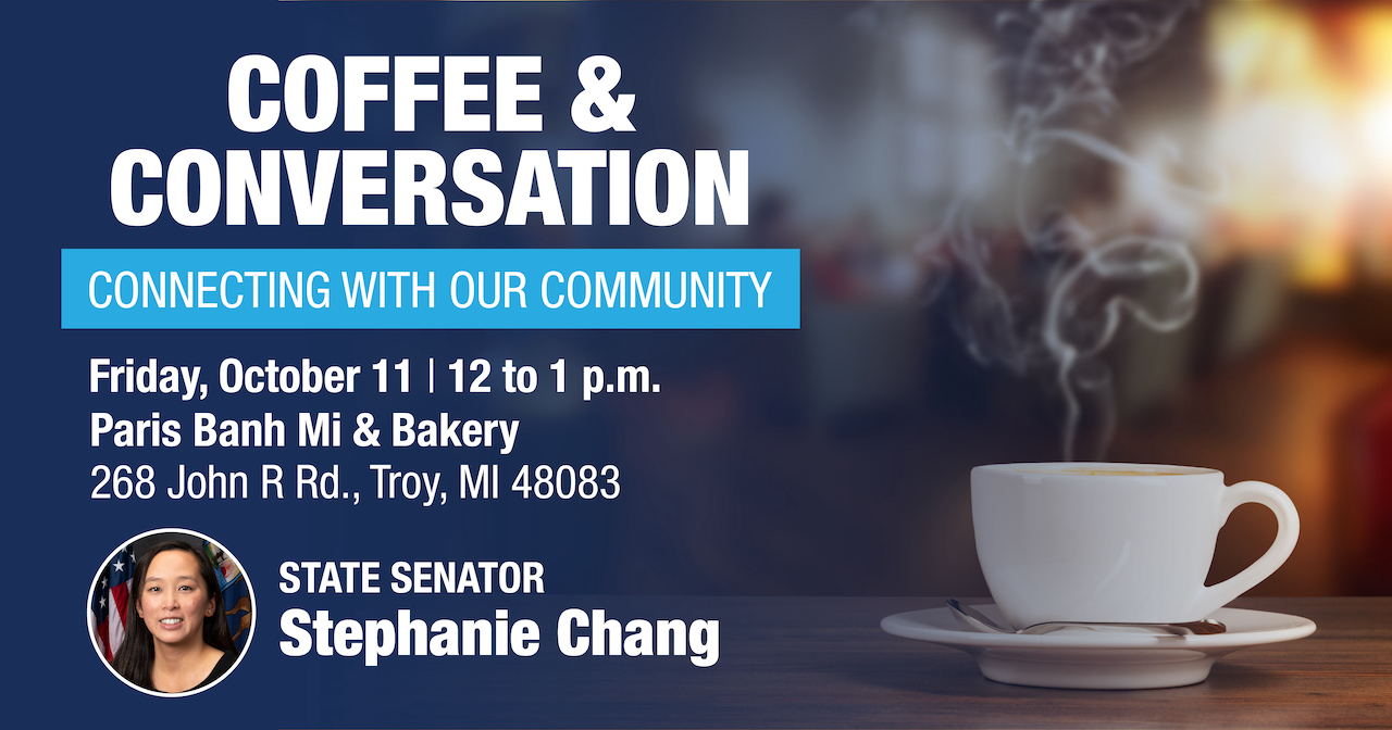 Senator Chang Coffee & Conversation graphic