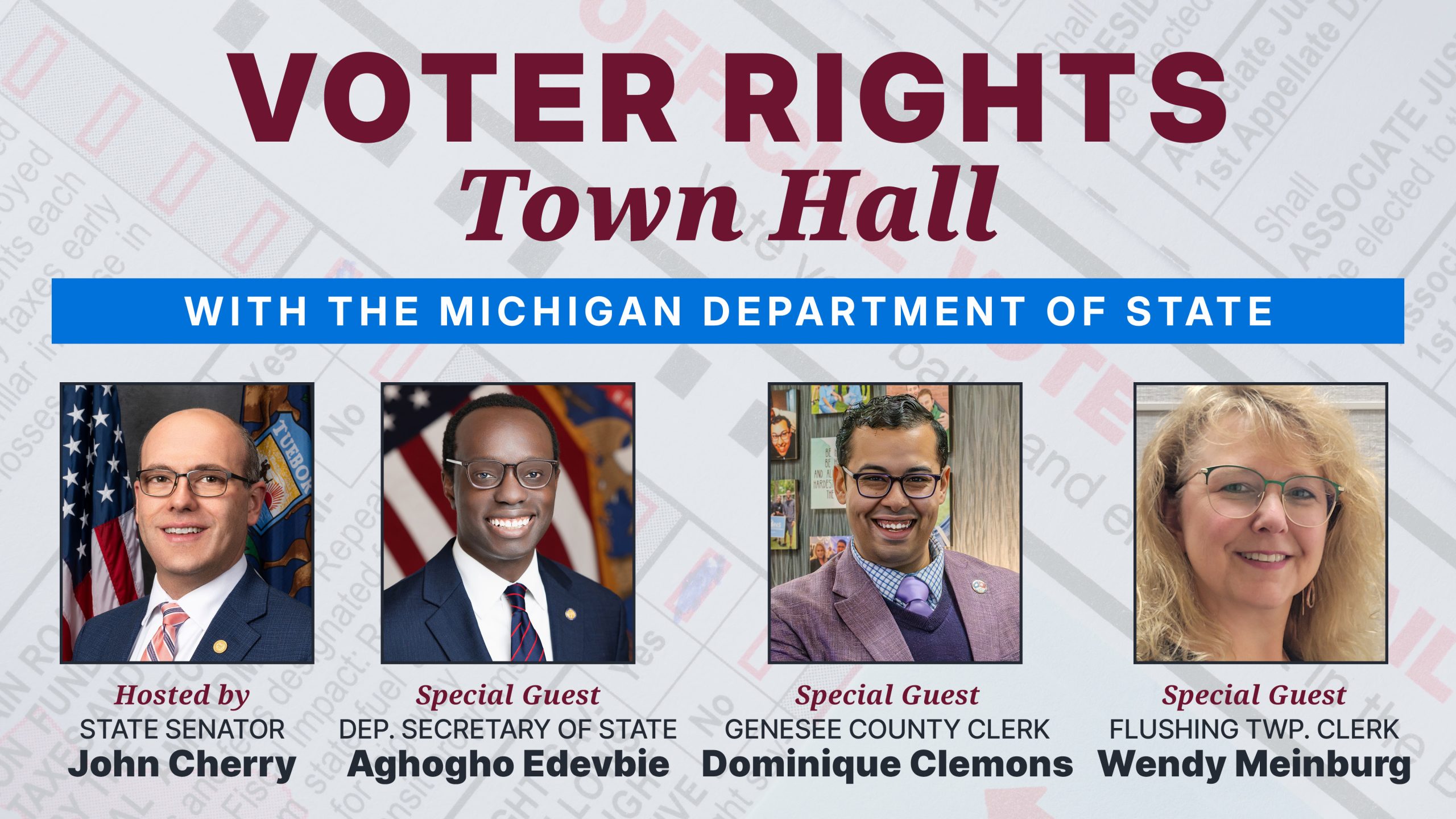 Voter Rights Town Hall with MDOS