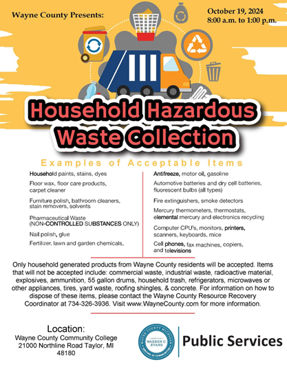 Household Hazardous Waste Collection Day 