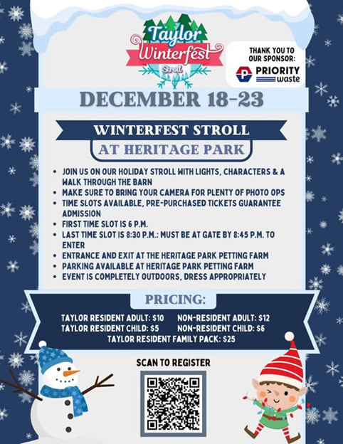 Taylor Winterfest Stroll 