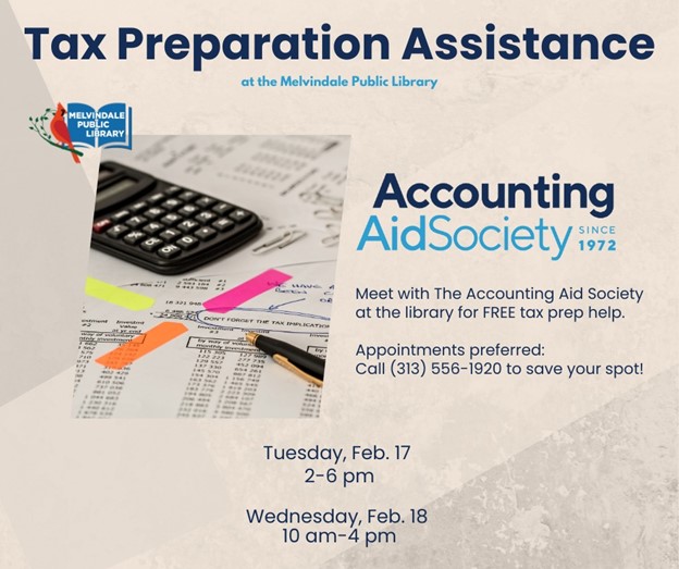 Tax preparation assistance. Accounting Society