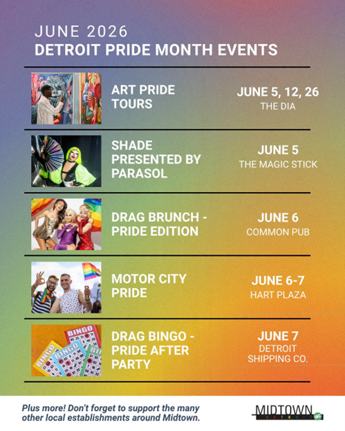 June 2026 Detroit Pride Month Events