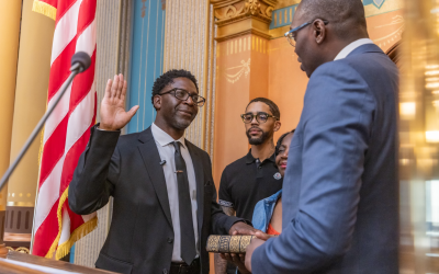 Sen. Chedrick Greene Sworn in to Represent 35th District in State Senate