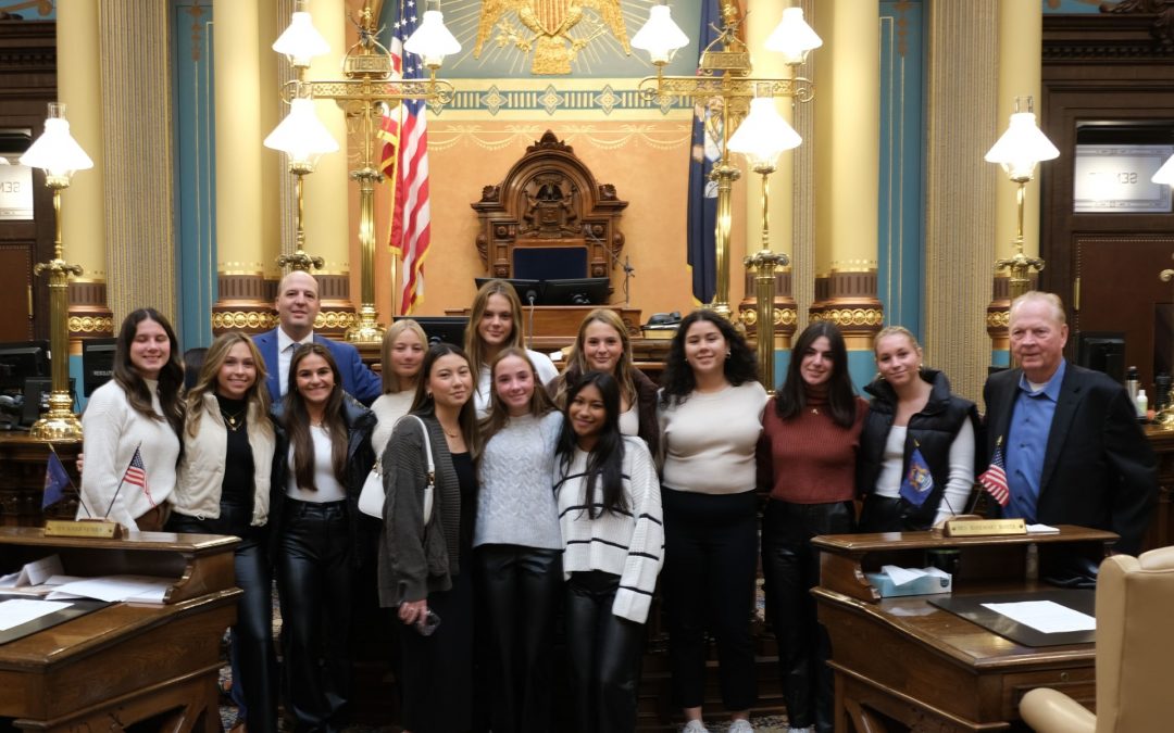 Sen. Hertel Welcomes Grosse Pointe North Girls Soccer Team to Michigan Capitol, Celebrates Record-Breaking Season 