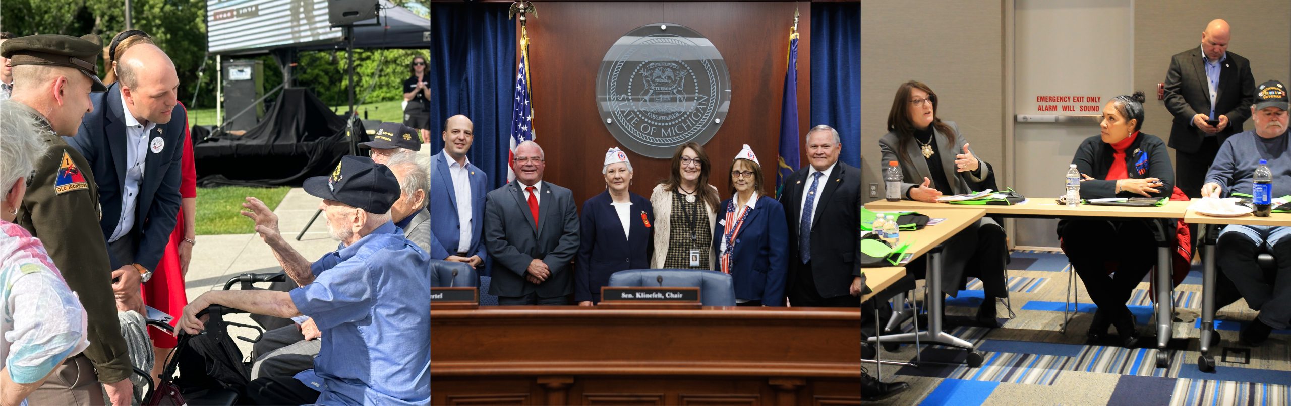 Michigan Senate Democrats work in the Capitol and in their communities to honor veterans throughout the year.