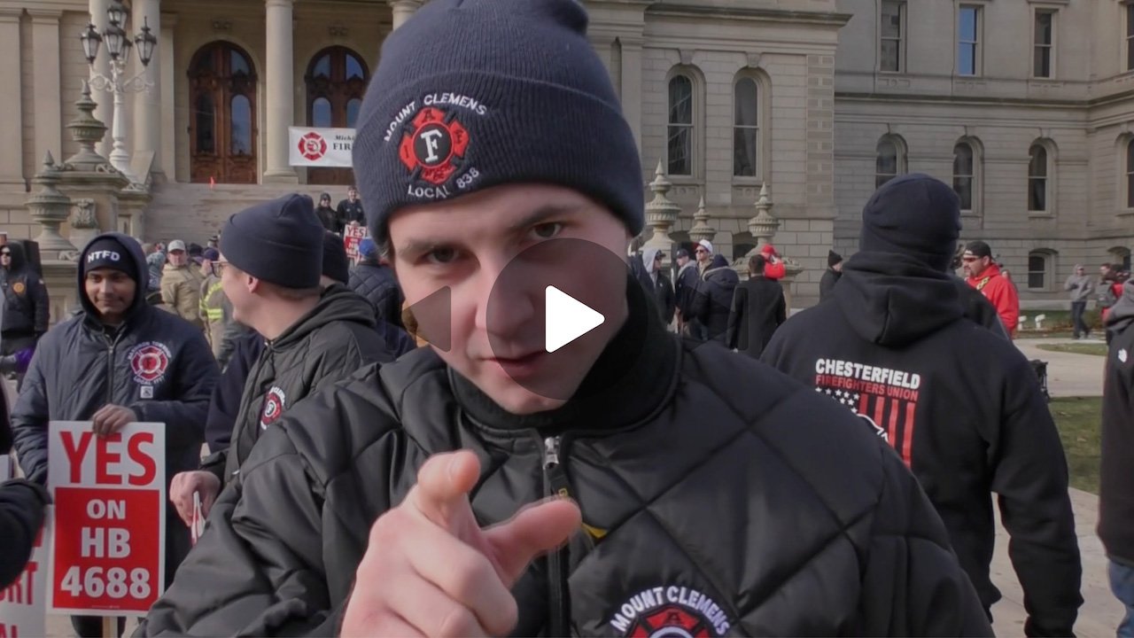 Click the video above to directly from Mount Clemens Firefighter Jacob Piper on why this legislation is so important to our first responders and everyday Michiganders. 