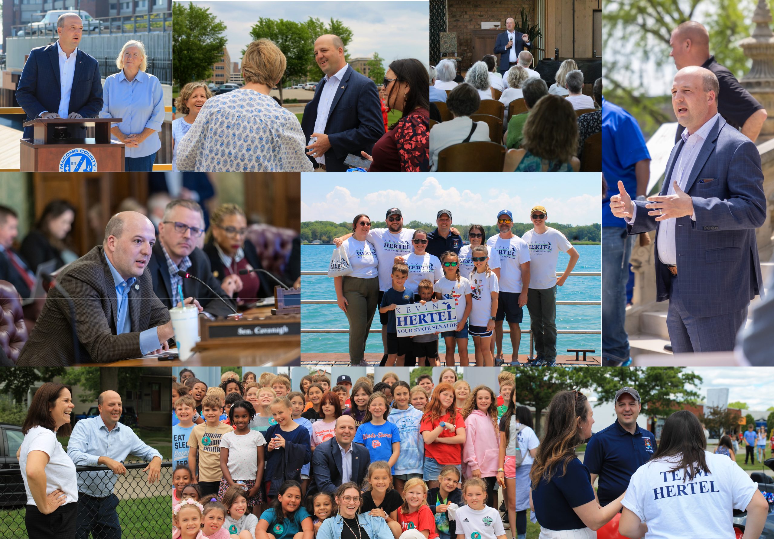 Senator Hertel 2025 collage