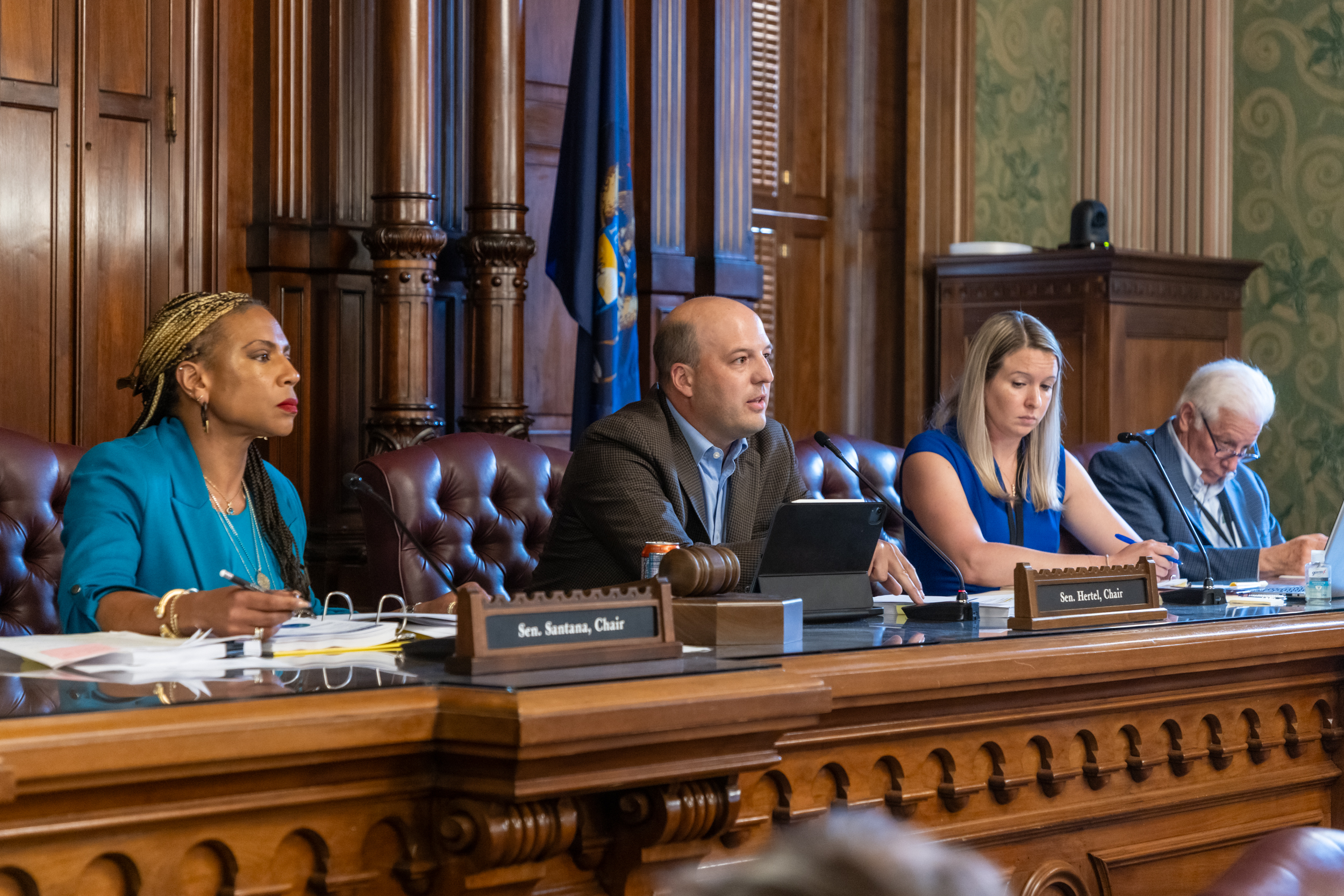 Senator Hertel in Health Policy Committee