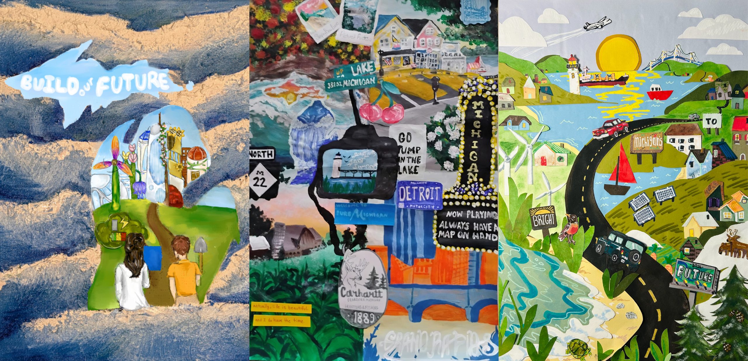 Ahead of every State of the State address, the governor hosts an art contest for Michigan’s K-12 students, asking them to come up with a creative design for the program cover.