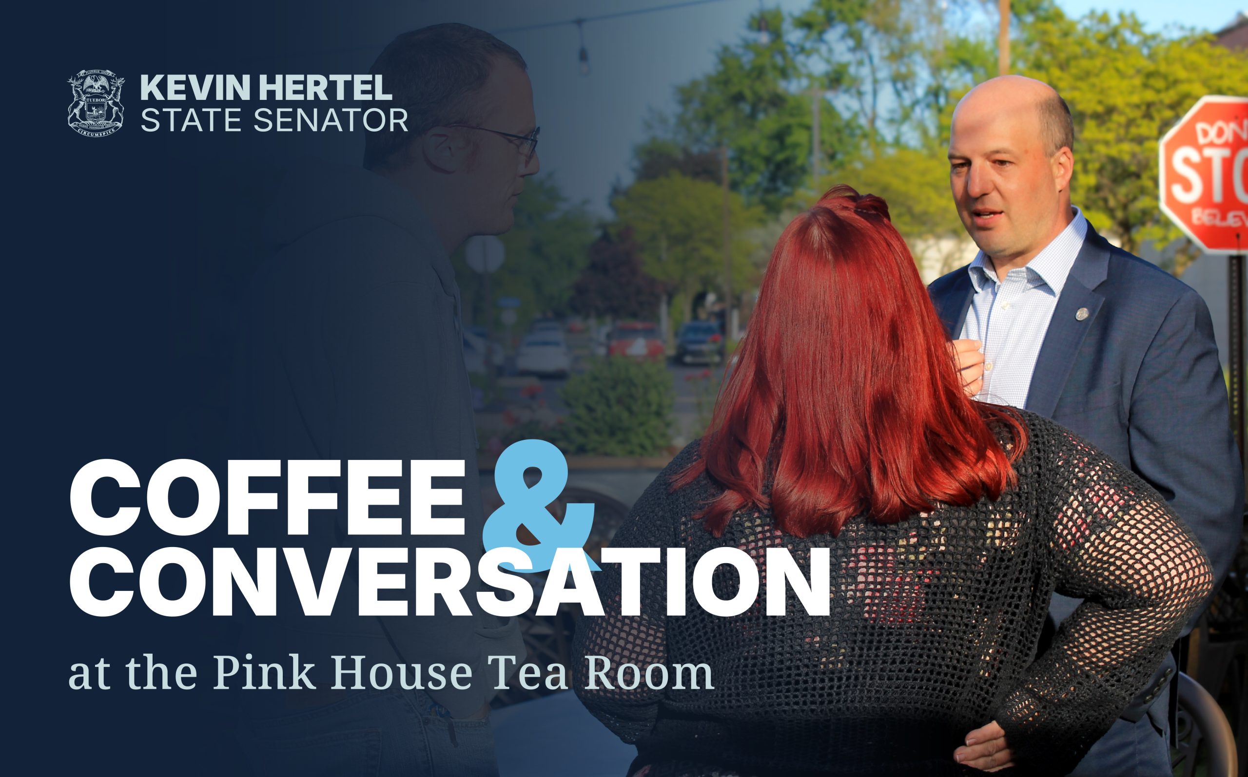 Senator Hertel Coffe and Conversation