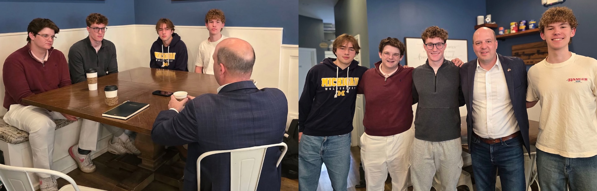 I recently had the pleasure of meeting with a group of dedicated students from Grosse Pointe South High School who are taking an active role in their community and their democracy. 