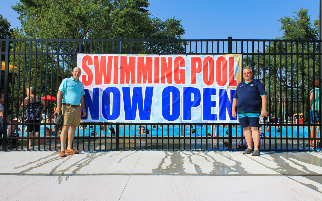 Sen. Hertel Joins Mayor Gillis to Kick off Opening of Community Pool’s First Full Summer Season