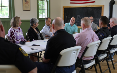Sen. Hertel Hosts Roundtable Discussion on e-Bikes with Local Officials and Public Safety Officers