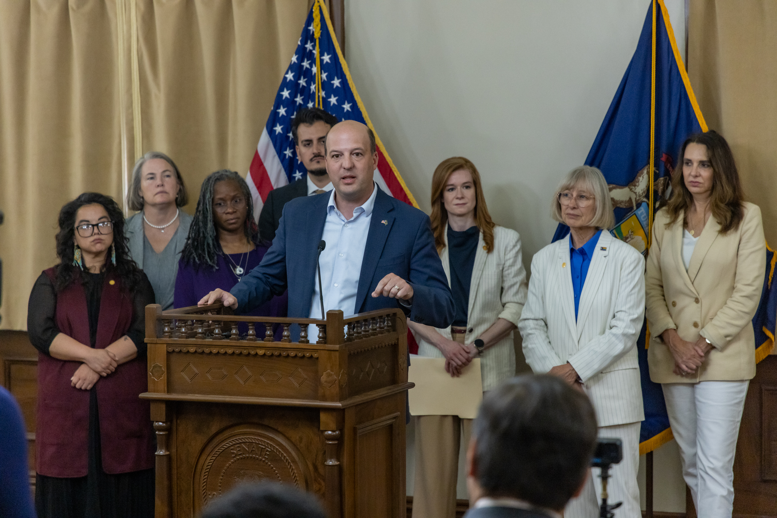 Recently, my colleagues and I introduced bills to hold these data centers accountable and create the strongest regulation in the country for these projects. 