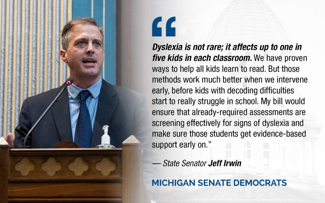 Democratic Legislators Introduce Legislation to Help Students with Dyslexia