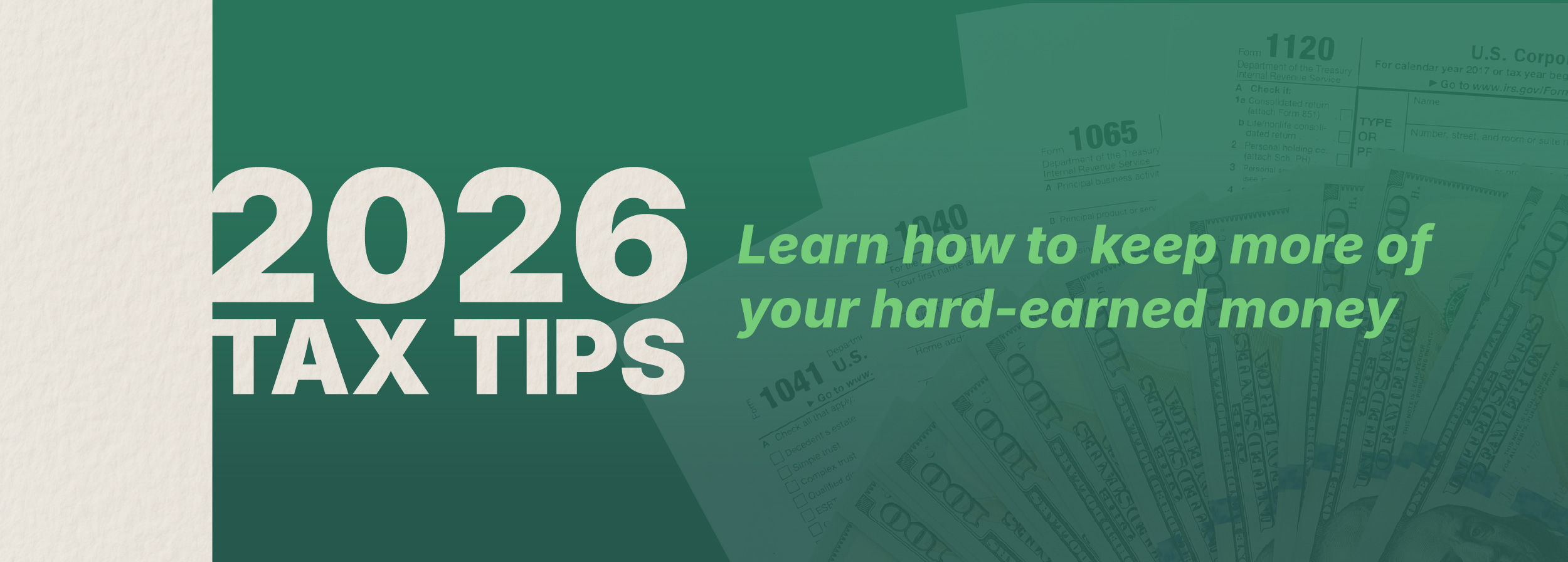 2026 Tax Tips - Learn how to keep more of your hard-earned money Senator Klinefelt