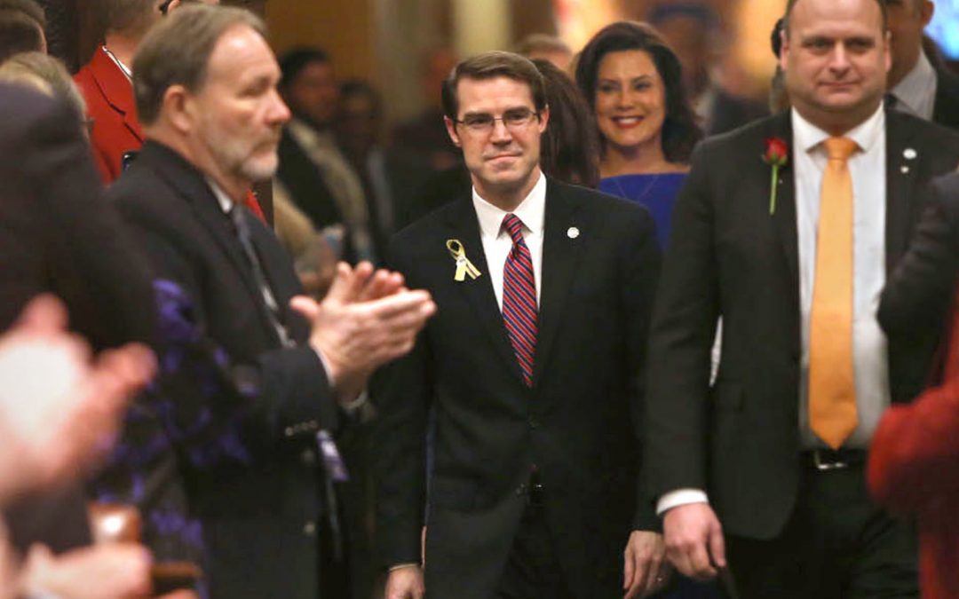Sen. McCann on Being Sworn Into 102nd Michigan Legislature