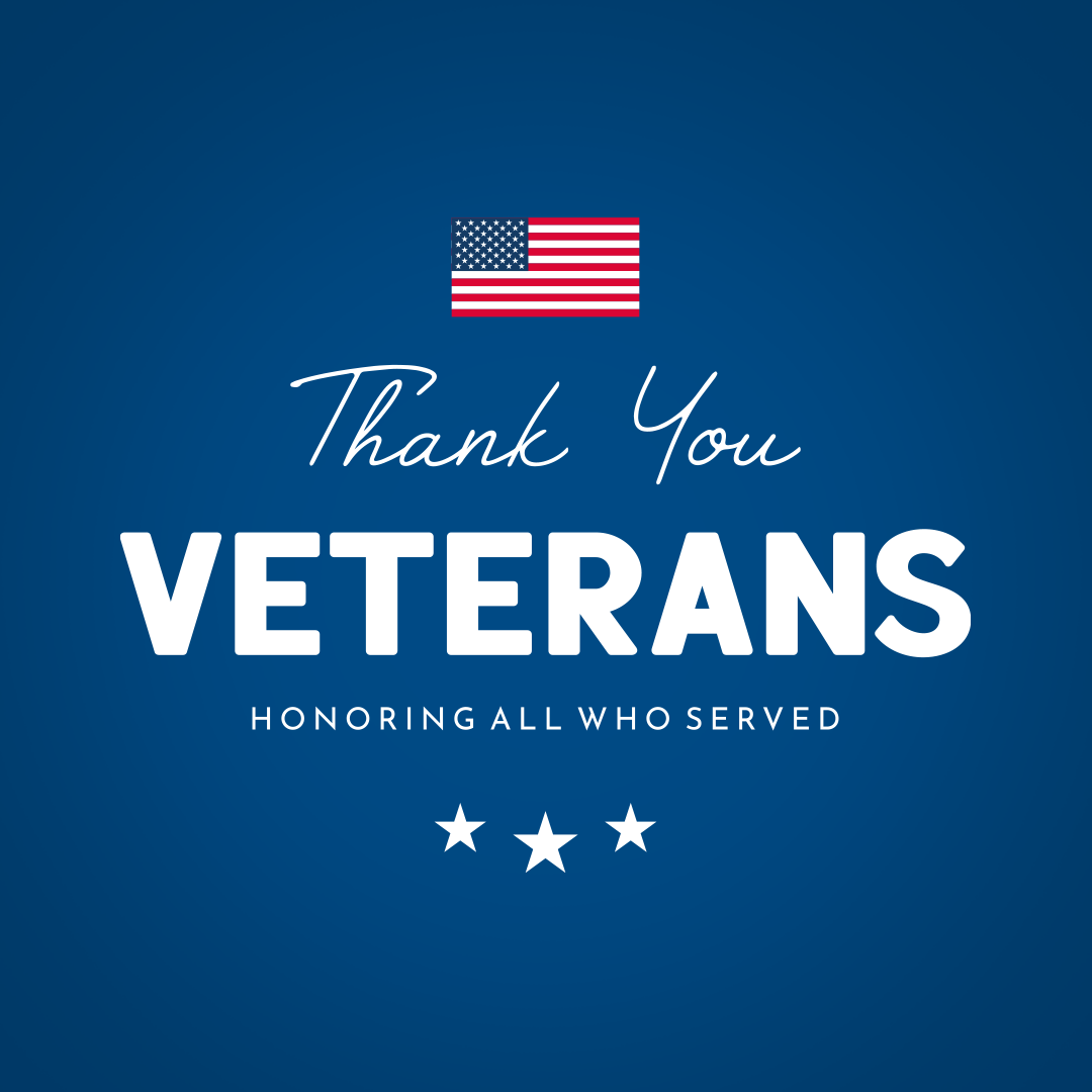 Banner for veterans day