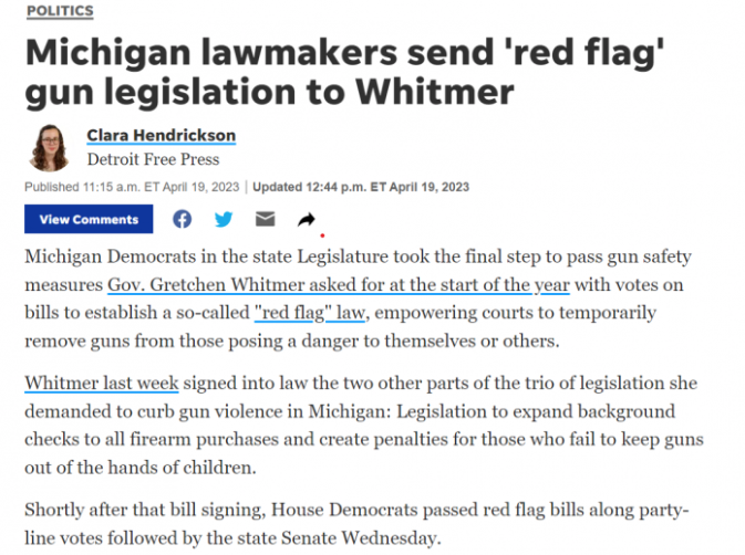 Red Flag Gun Legislation
