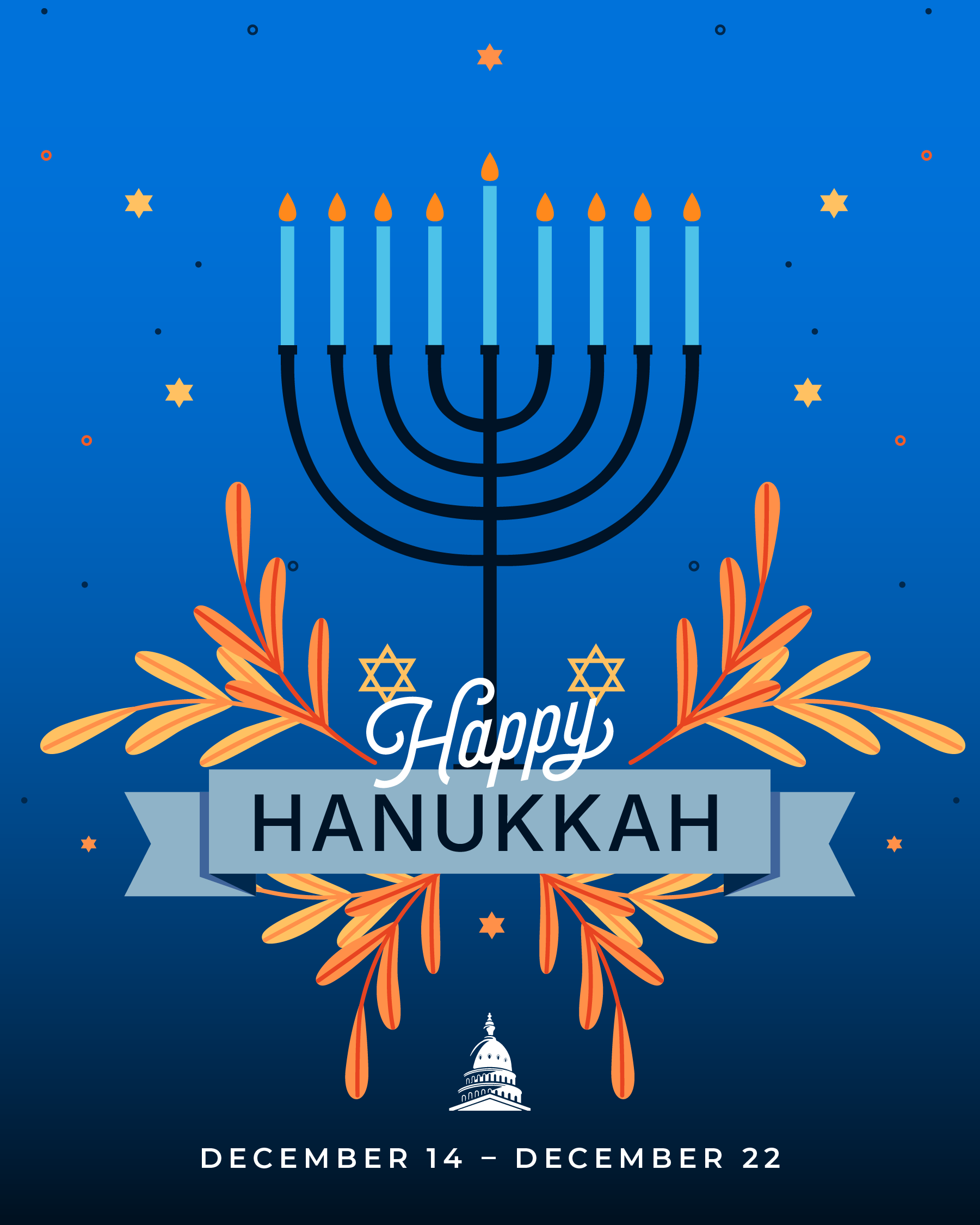 Hanukkah from Senator McMorrow<br />
