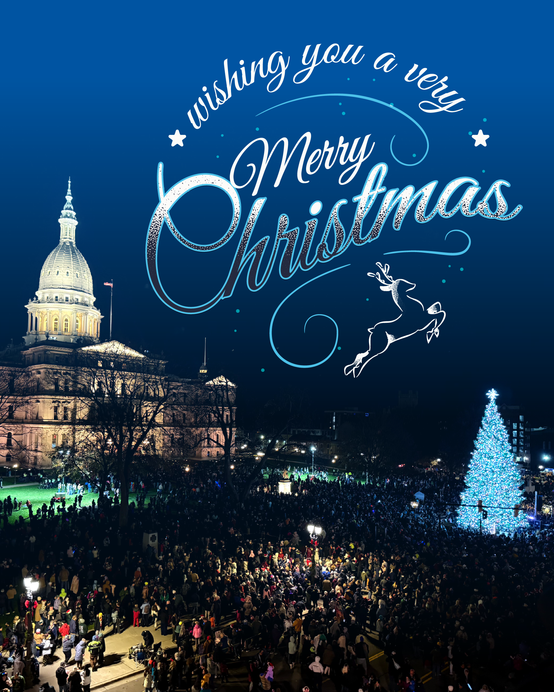 Christmas post with Senator McMorrow