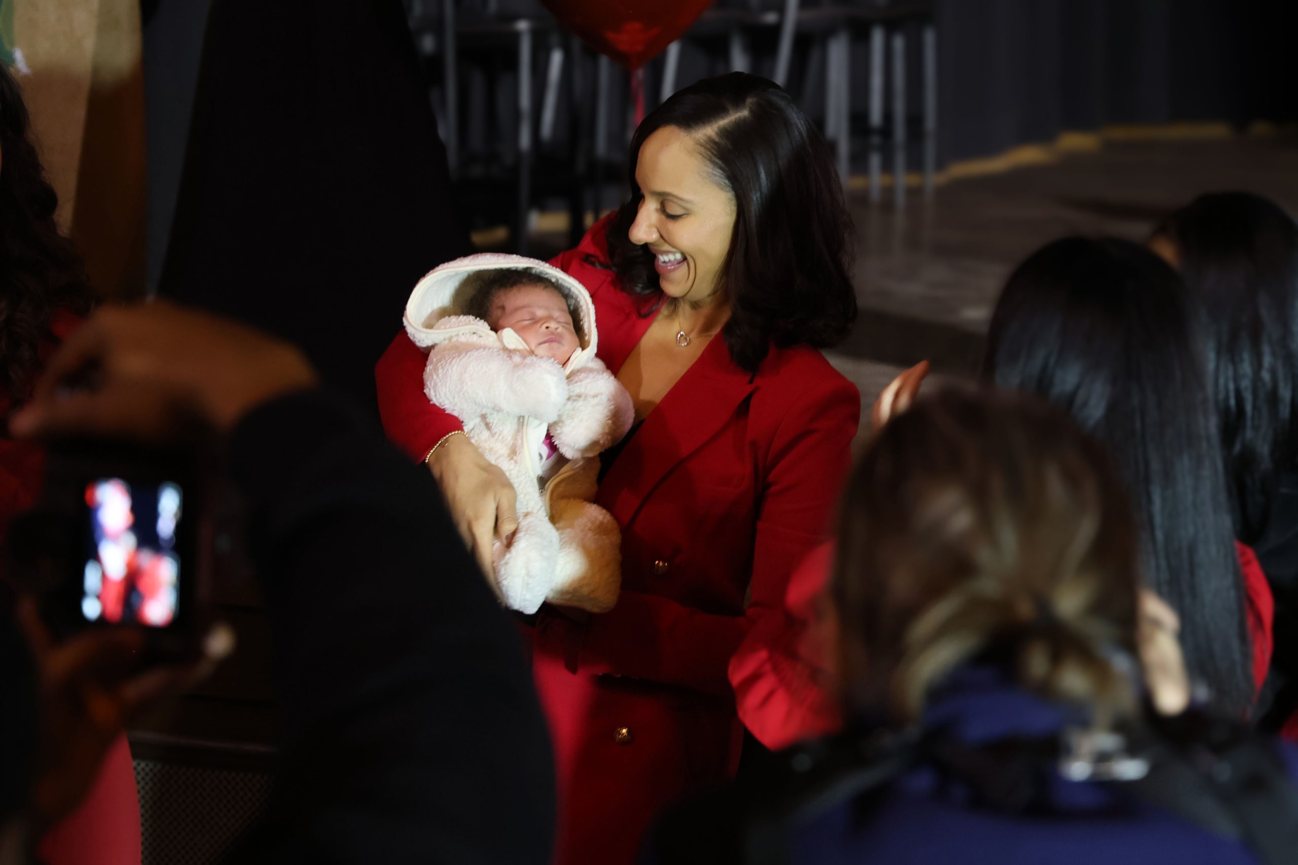 Detroit Mayor Mary Sheffield with a little Michigander celebrating the launch of Rx Kids in the community