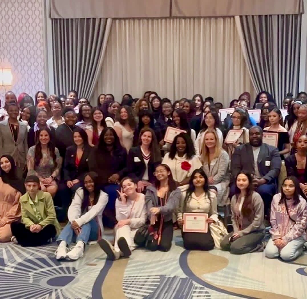 students at Women of Tomorrow’s annual graduation luncheon 