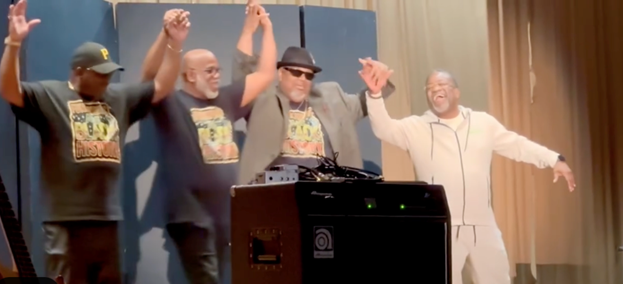 Inkter's Funkateers performing on stage