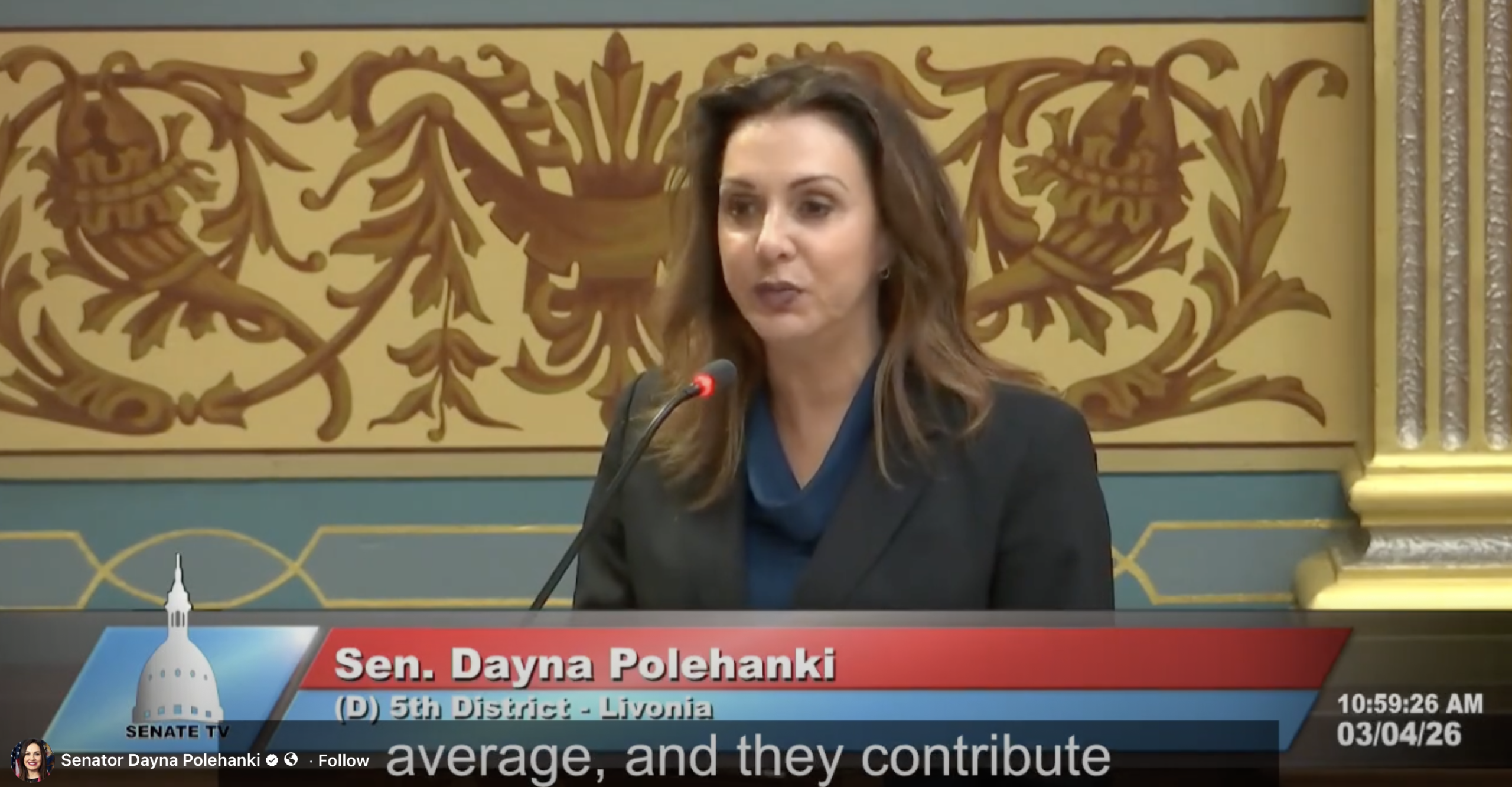 Video Clip of Senator Polehanki's floor speach calling for Uniform International Baccalaureate (IB) Credit Policy
